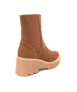 Regarde Le Ciel Marta 01 Daim Marron Noce*Femme Bottines