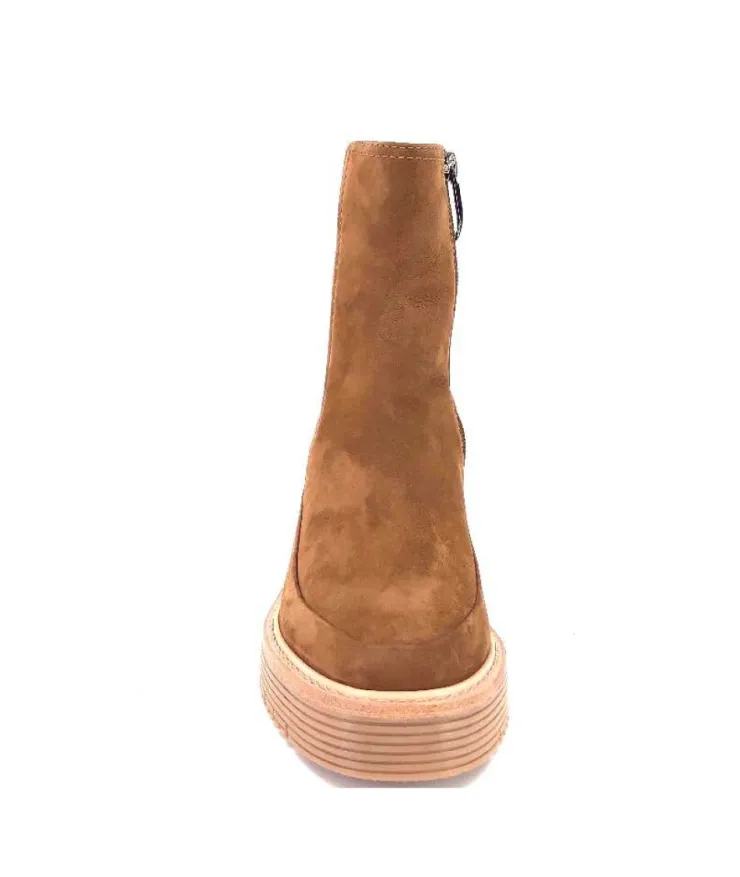 Regarde Le Ciel Marta 01 Daim Marron Noce*Femme Bottines