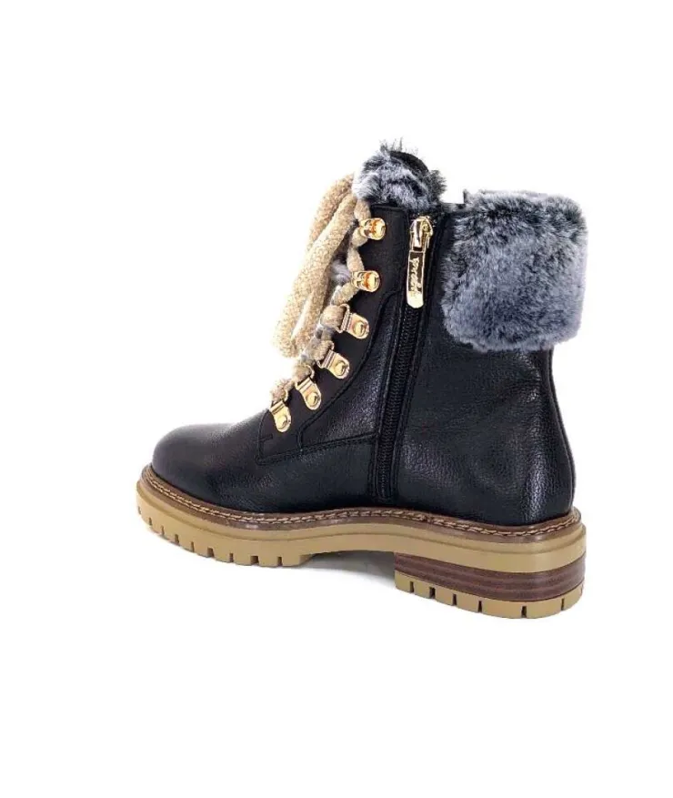 Regarde Le Ciel Rafal 02 Cuir Noir*Femme Bottines