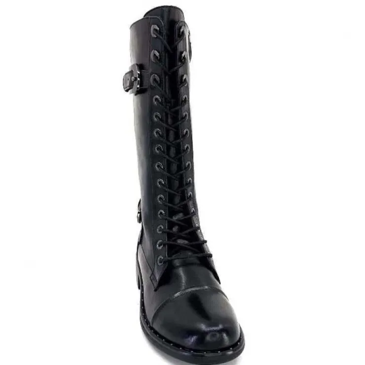 Regarde Le Ciel Roxana 10 Delice Cuir Noir*Femme Bottes