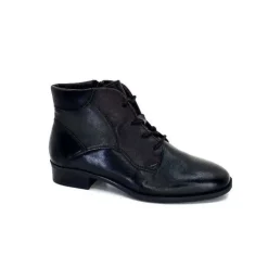 Regarde Le Ciel Scarlet 01 Cuir Noir*Femme Bottines