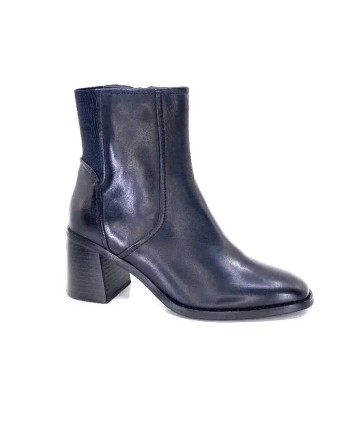Regarde Le Ciel Sisko 01 Cuir Marine Fonce*Femme Bottines