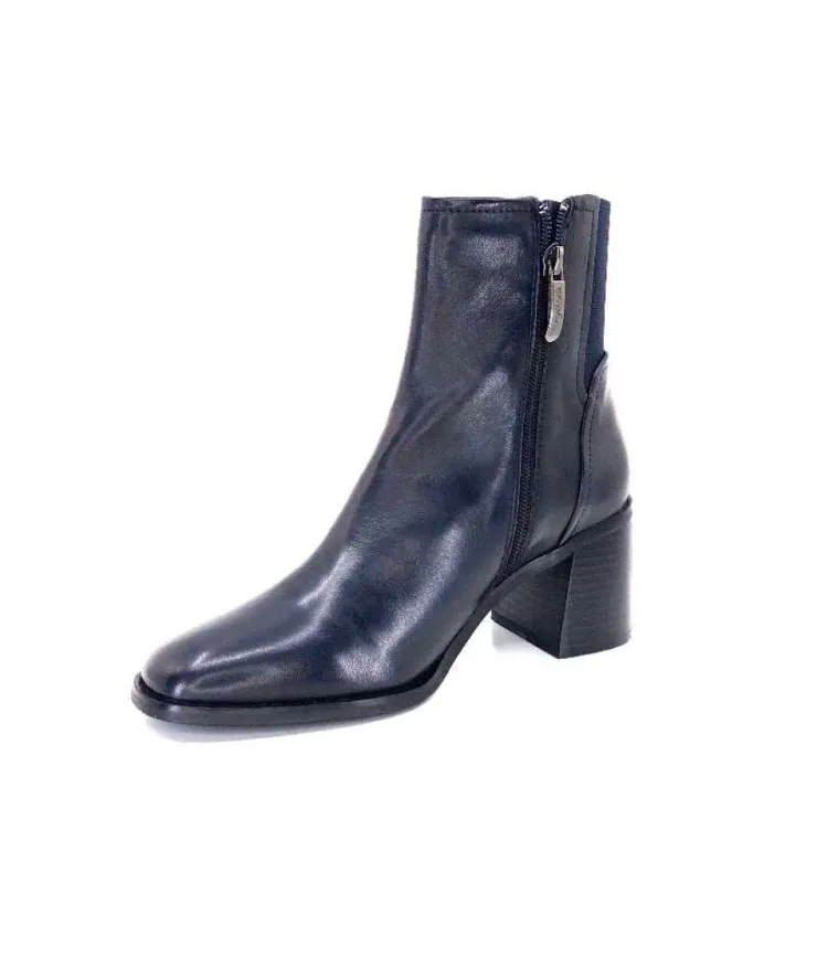 Regarde Le Ciel Sisko 01 Cuir Marine Fonce*Femme Bottines