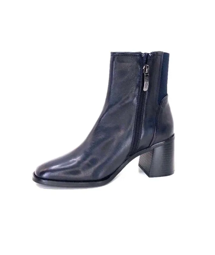 Regarde Le Ciel Sisko 01 Cuir Marine Fonce*Femme Bottines