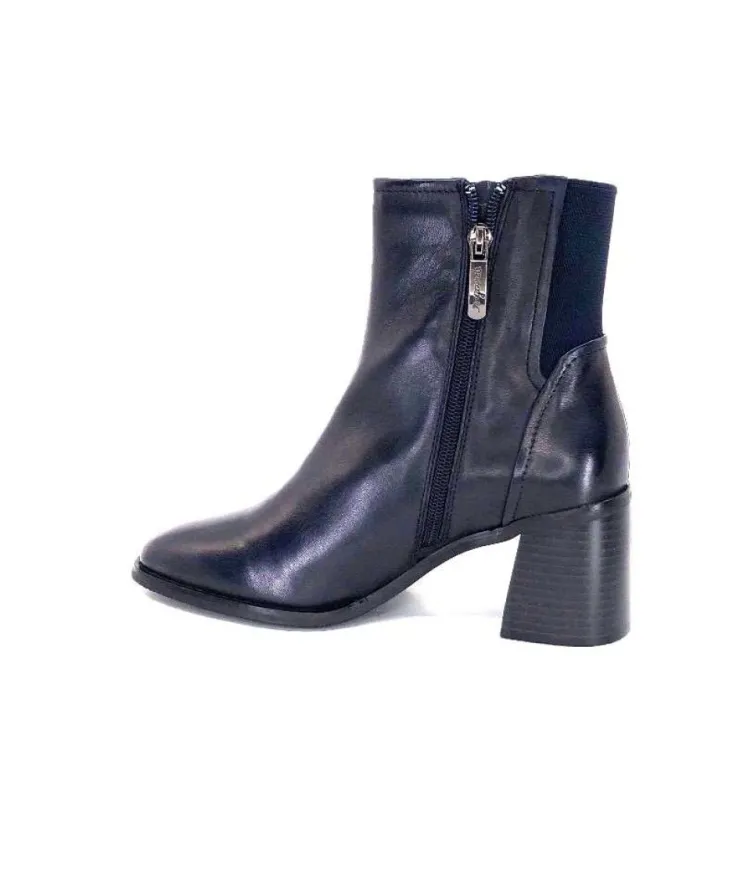 Regarde Le Ciel Sisko 01 Cuir Marine Fonce*Femme Bottines