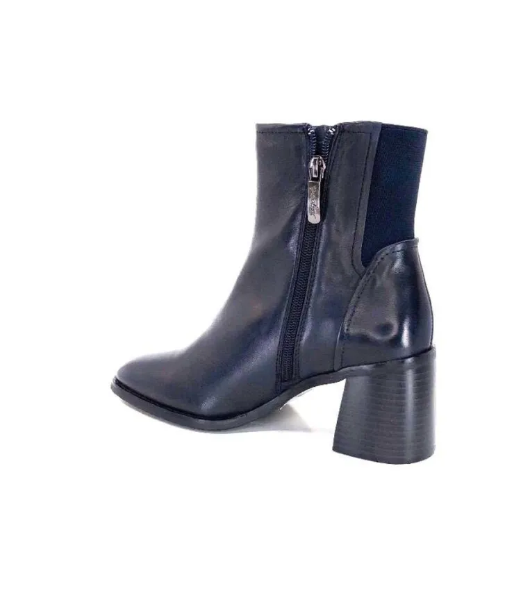 Regarde Le Ciel Sisko 01 Cuir Marine Fonce*Femme Bottines