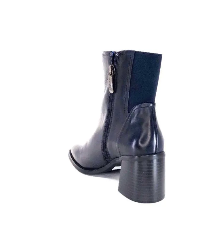 Regarde Le Ciel Sisko 01 Cuir Marine Fonce*Femme Bottines