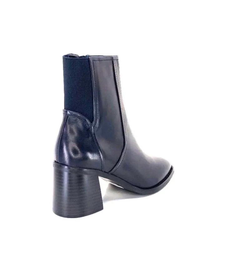 Regarde Le Ciel Sisko 01 Cuir Marine Fonce*Femme Bottines