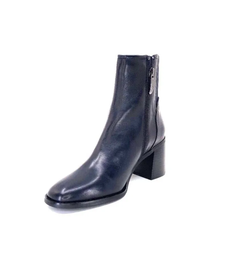 Regarde Le Ciel Sisko 01 Cuir Marine Fonce*Femme Bottines