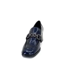 Regarde Le Ciel Vanessa 02 Cuir Vernis Bleu Marine*Femme Mocassins