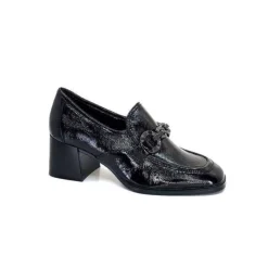 Regarde Le Ciel Vanessa 02 Cuir Vernis Noir*Femme Mocassins