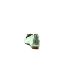 Requin Reqins Hartega Cuir Vert D'Eau*Femme Mocassins