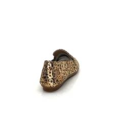 Requin Reqins Hema Cuir Gold Leopard*Femme Mocassins