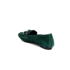 Requin Reqins Hinder Daim Vert Sapin*Femme Mocassins