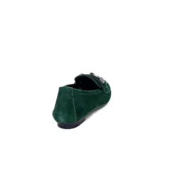 Requin Reqins Hinder Daim Vert Sapin*Femme Mocassins