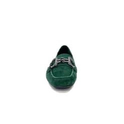 Requin Reqins Hinder Daim Vert Sapin*Femme Mocassins