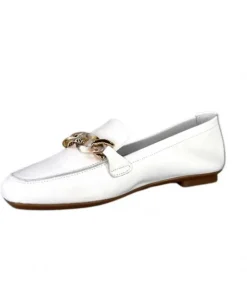 Requin Reqins Horel Cuir Blanc*Femme Mocassins
