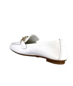 Requin Reqins Horel Cuir Blanc*Femme Mocassins