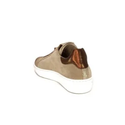 Requin Reqins Sun Stella Mix Cuir Daim Beige*Femme Baskets