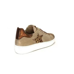 Requin Reqins Sun Stella Mix Cuir Daim Beige*Femme Baskets