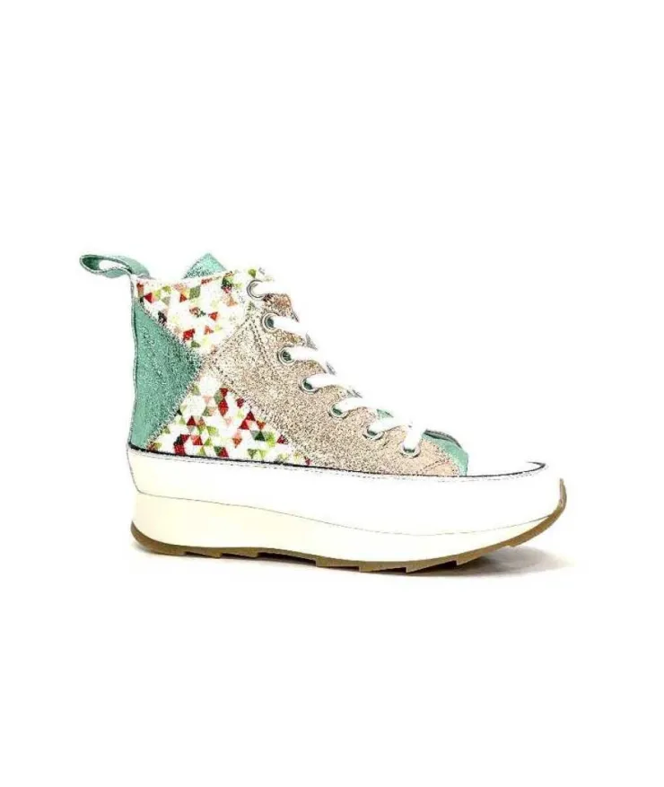 Muratti Rosemetal H0757B Cuir Metal Aqua Nude*Femme Baskets