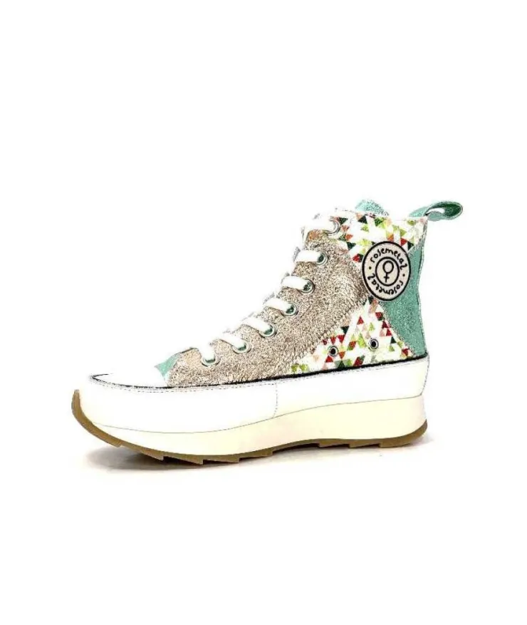 Muratti Rosemetal H0757B Cuir Metal Aqua Nude*Femme Baskets