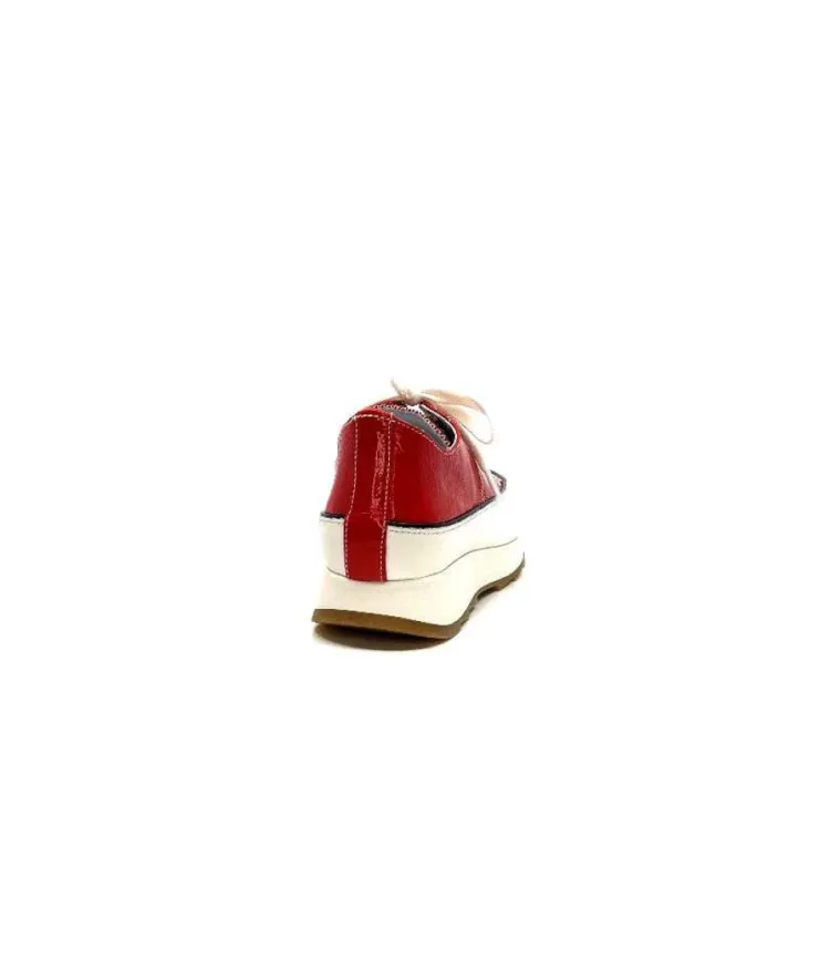 Muratti Rosemetal H0755O Frasseto Cuir Vernis Rouge*Femme Baskets