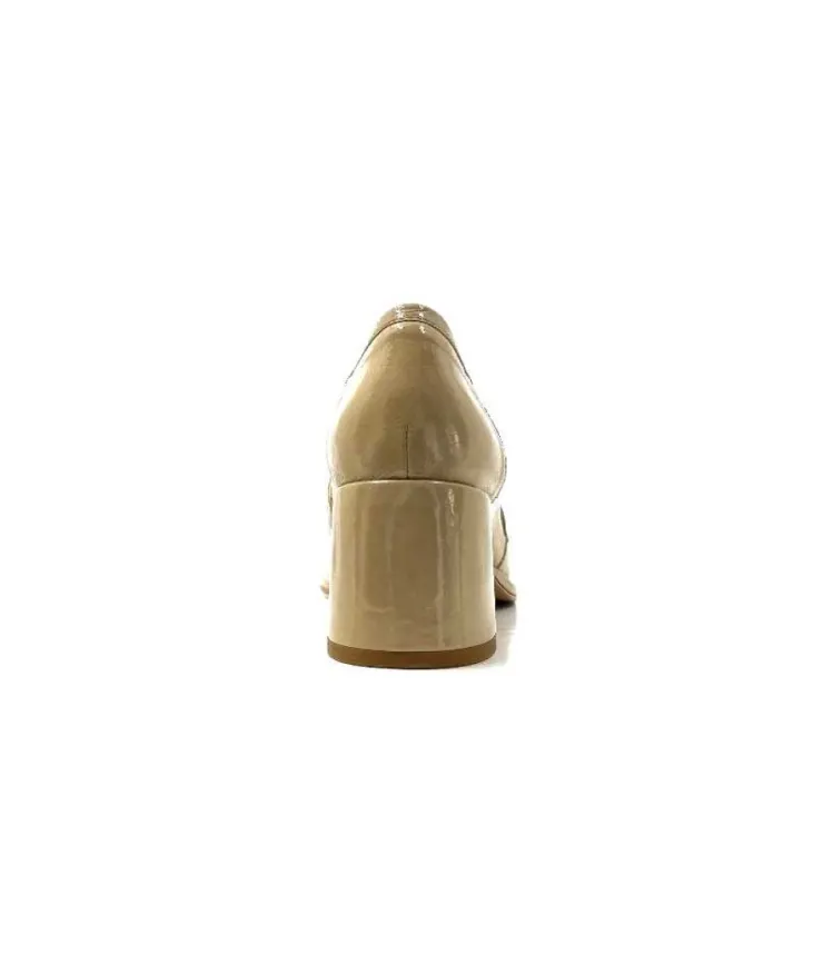 Muratti Rosemetal J2131 B Jabrane Cuir Vernis Beige Adros*Femme Mocassins