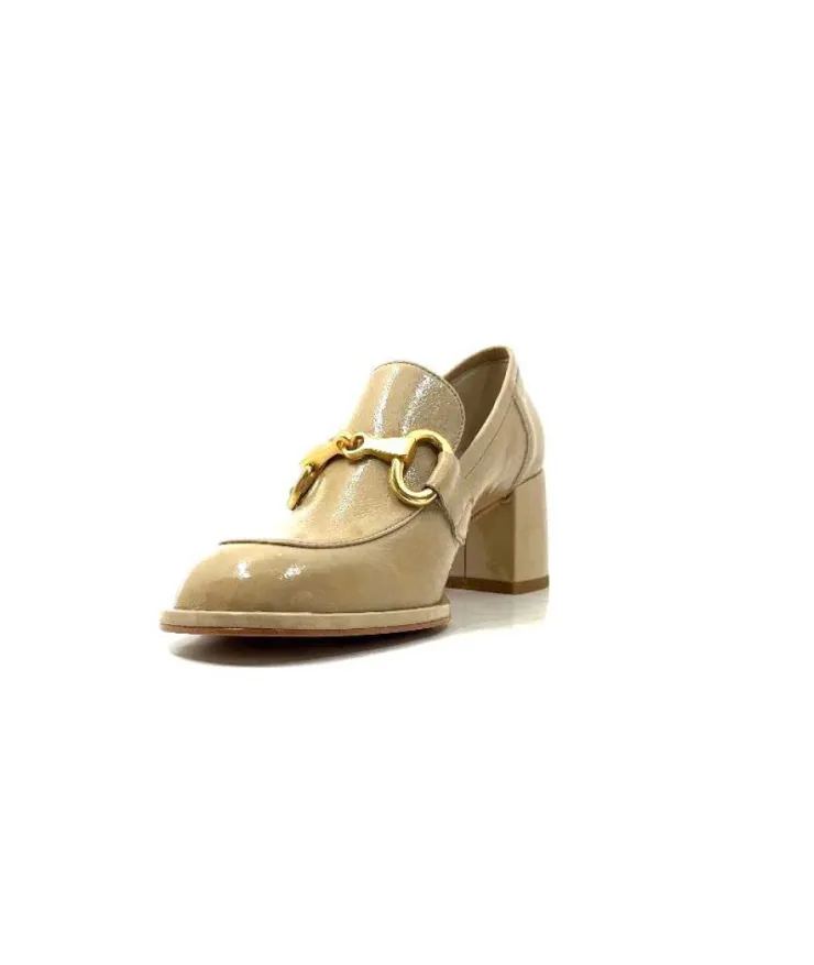 Muratti Rosemetal J2131 B Jabrane Cuir Vernis Beige Adros*Femme Mocassins