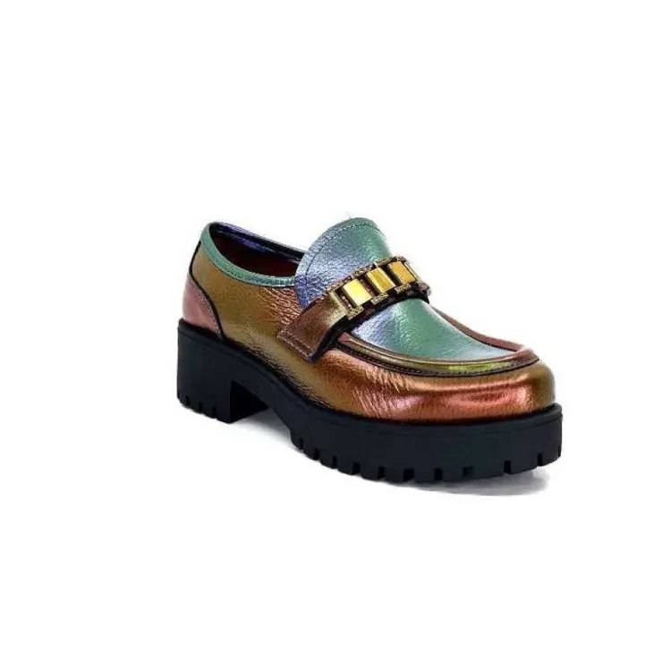 Muratti Rosemetal J2174 C Jarno Cuir Bronze Multi*Femme Mocassins