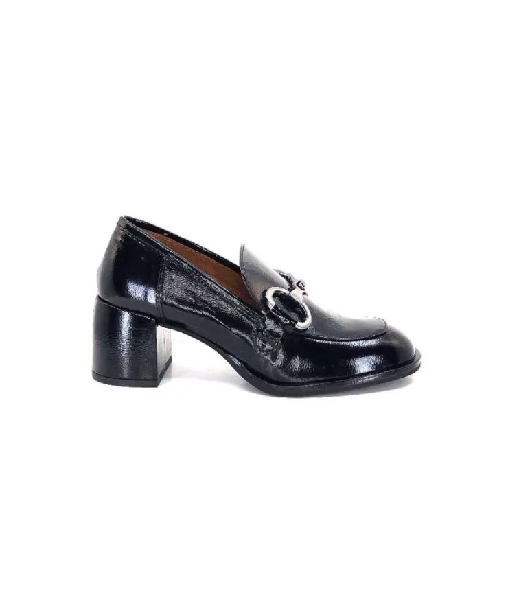 Muratti Rosemetal J2035H Jabrane Cuir Vernis Noir*Femme Mocassins