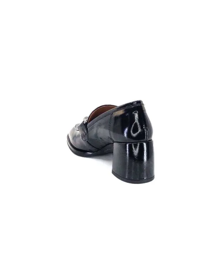 Muratti Rosemetal J2035H Jabrane Cuir Vernis Noir*Femme Mocassins