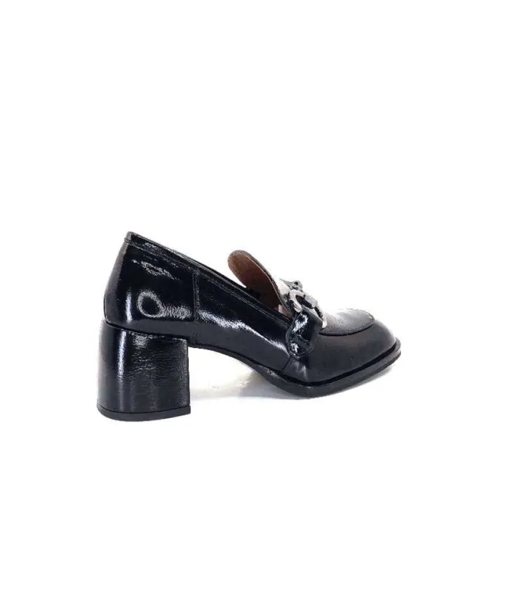 Muratti Rosemetal J2035H Jabrane Cuir Vernis Noir*Femme Mocassins