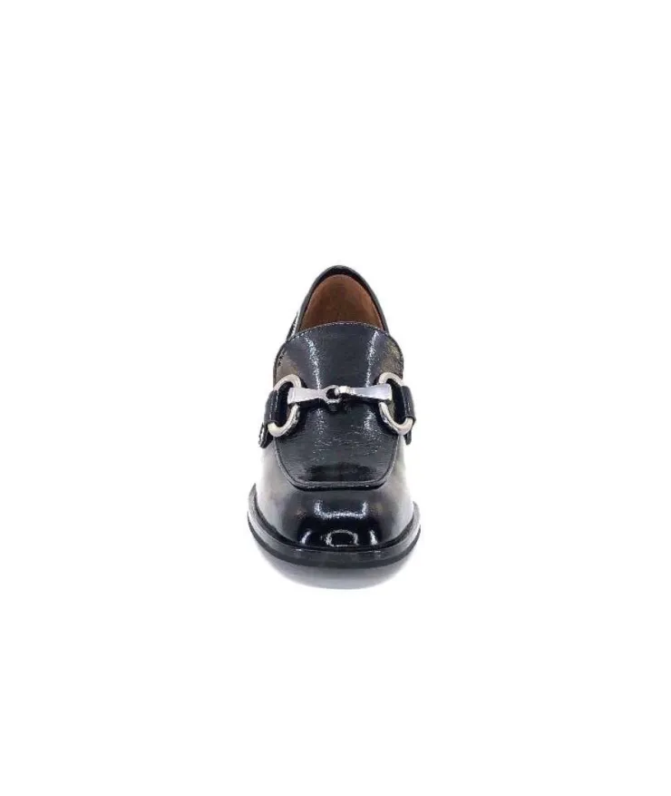 Muratti Rosemetal J2035H Jabrane Cuir Vernis Noir*Femme Mocassins