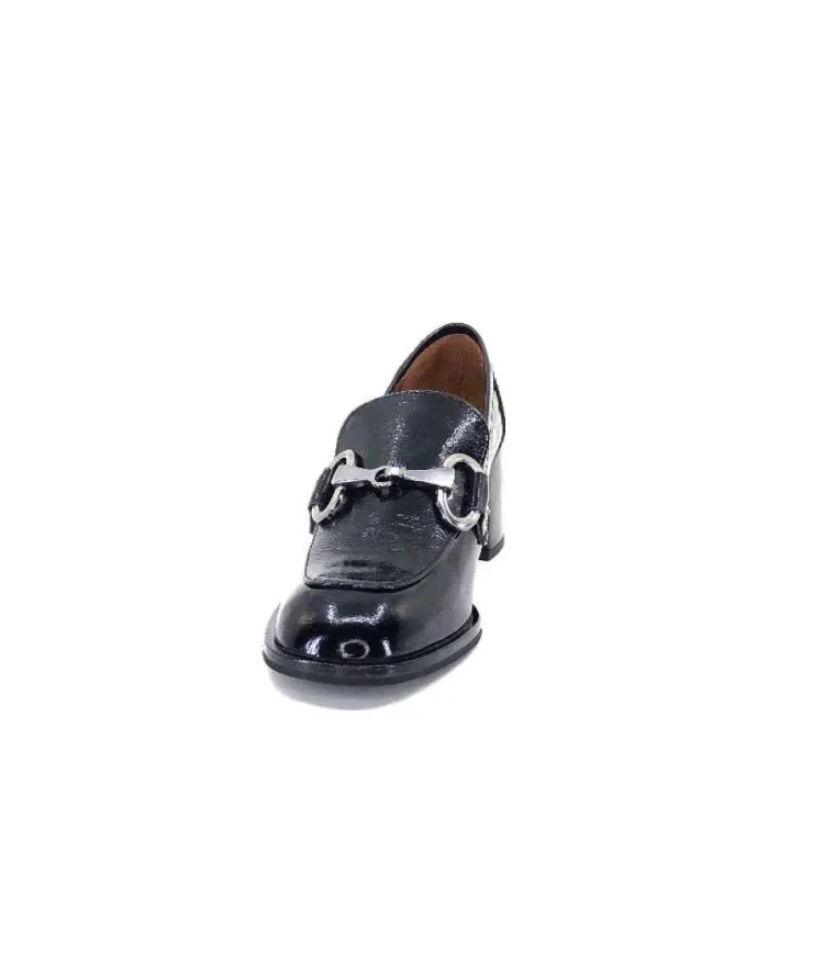 Muratti Rosemetal J2035H Jabrane Cuir Vernis Noir*Femme Mocassins