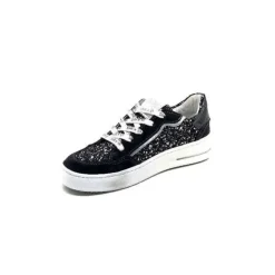 Semerdjian Smr Ale 10221 Cuir Gris & Glitter*Femme Baskets