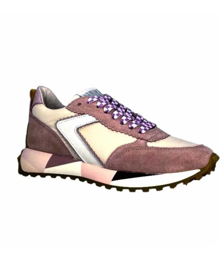 Semerdjian Smr Atom Daim Mauve*Femme Baskets
