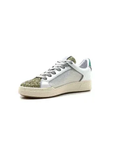 Semerdjian Smr Duck 9433 Cuir Blanc Glitter Or*Femme Baskets