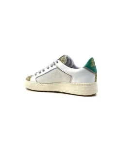 Semerdjian Smr Duck 9433 Cuir Blanc Glitter Or*Femme Baskets