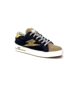 Semerdjian Smr Maya 8676 Velours Bleu Daim Beige*Femme Baskets