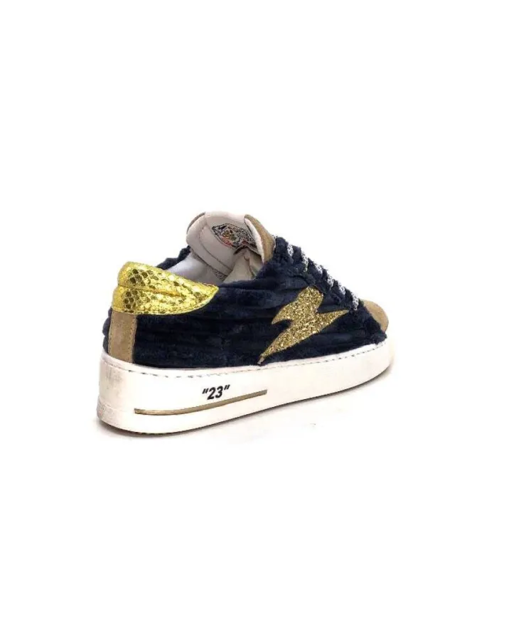 Semerdjian Smr Maya 8676 Velours Bleu Daim Beige*Femme Baskets