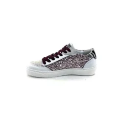 Semerdjian Smr23 Taline 10435 Cuir Blanc Glitter Rose*Femme Baskets