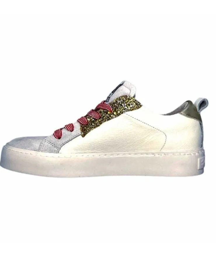 Semerdjian Smr Viken 9587 Cuir Gris Blanc*Femme Baskets