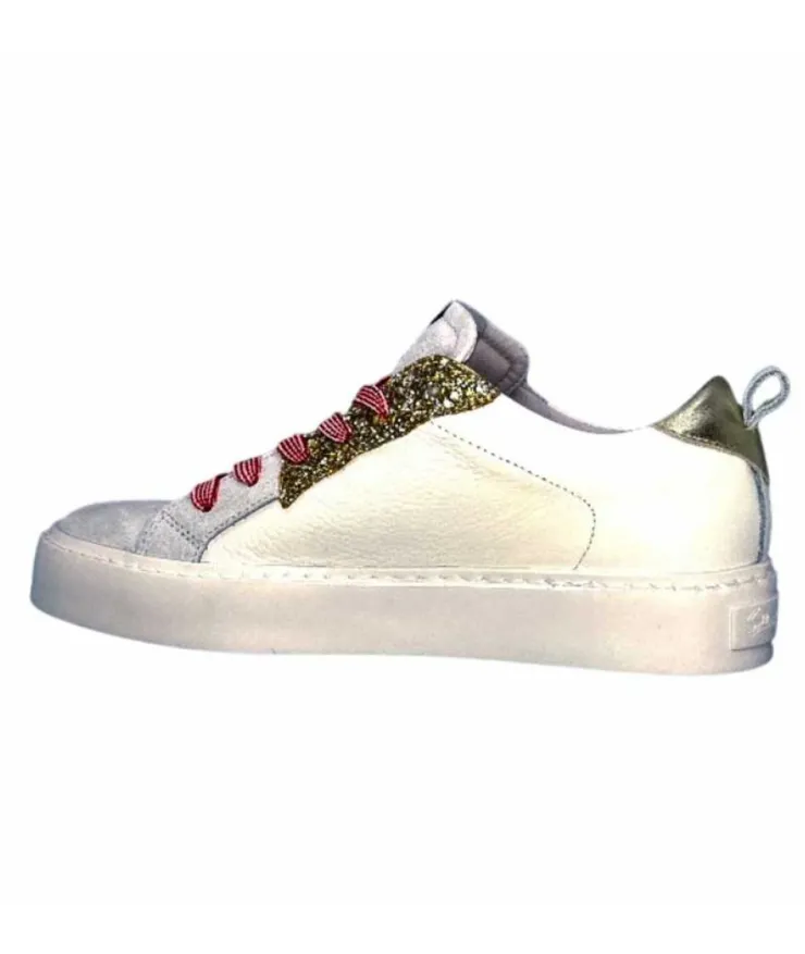 Semerdjian Smr Viken 9587 Cuir Gris Blanc*Femme Baskets