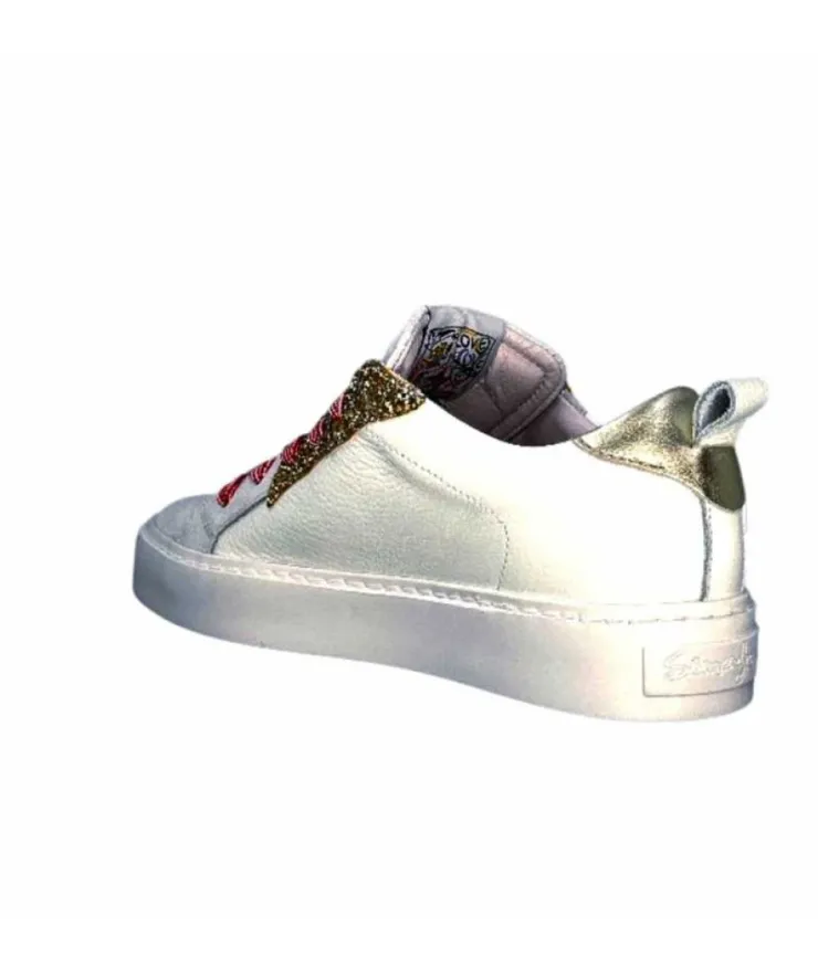 Semerdjian Smr Viken 9587 Cuir Gris Blanc*Femme Baskets