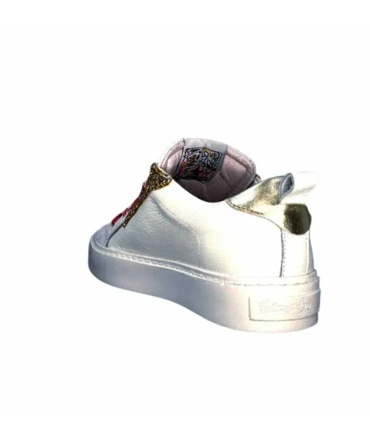 Semerdjian Smr Viken 9587 Cuir Gris Blanc*Femme Baskets