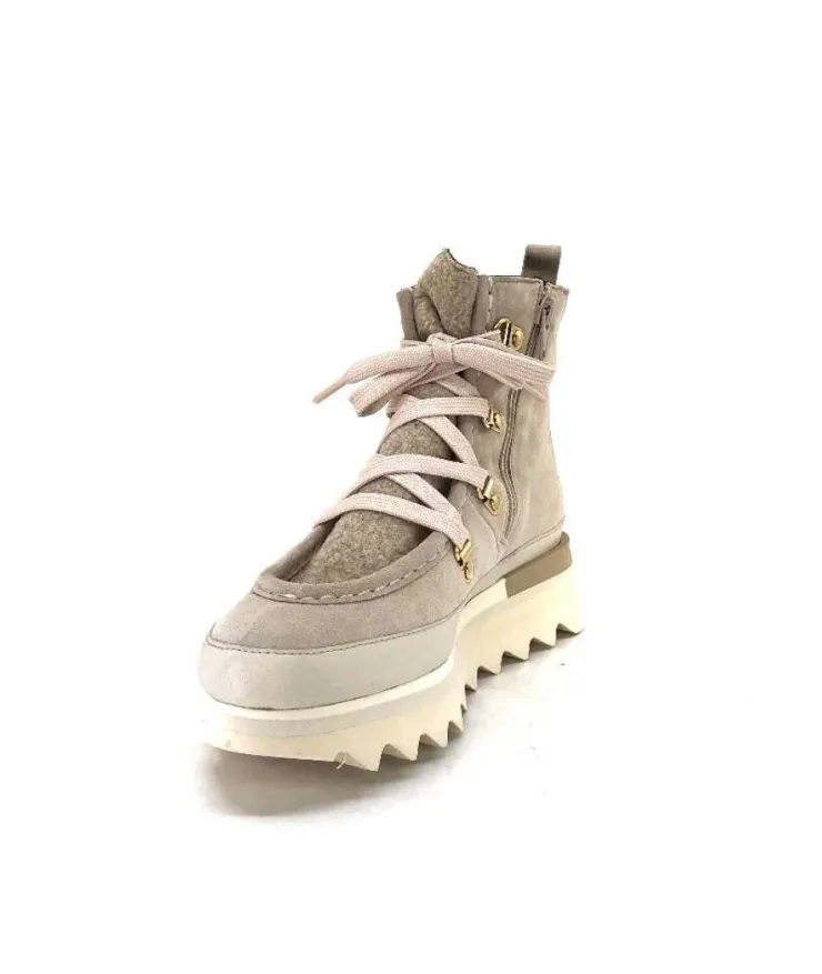 Softwaves 8-51-08 Cuir Daim Creme*Femme Bottines