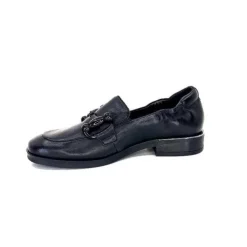 Softwaves 8.35.23 Cuir Noir*Femme Mocassins