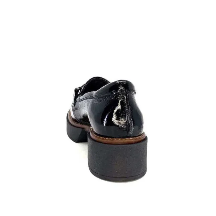 Softwaves 8.89.03 Cuir Vernis Noir*Femme Mocassins