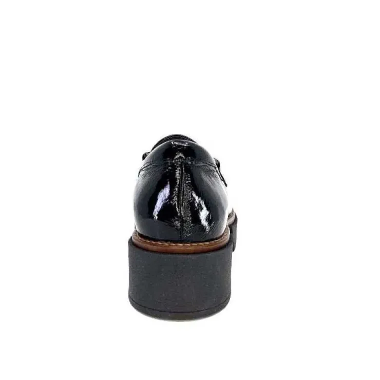 Softwaves 8.89.03 Cuir Vernis Noir*Femme Mocassins